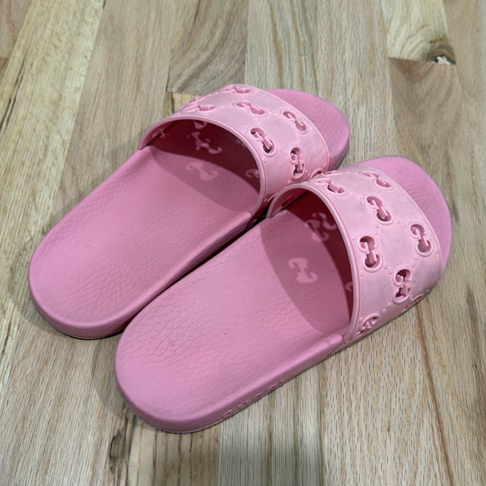 Pink Gucci Slides - image 3